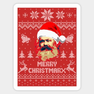 Karl Marx Merry Christmas Sticker